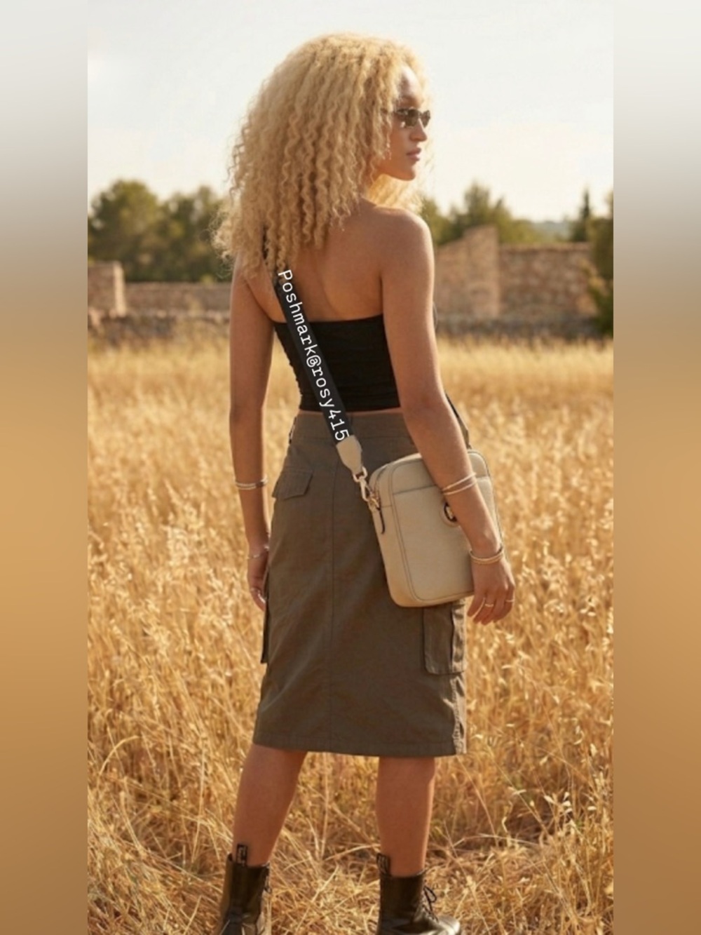 VERSACE BAG crossbody Tan Leather La Medusa satchel bag saddle messenger purse - Picture 16 of 17